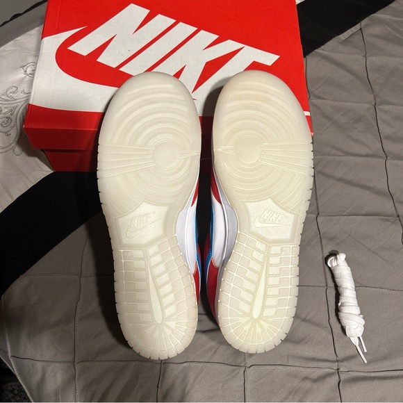 Size 11 - Nike Dunk Low x LeBron James x Fruity Pebbles Red - Picture 4 of 9